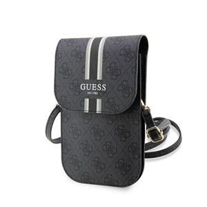 Guess PU 4G Printed Stripes Phone Bag Black GUWBP4RPSK