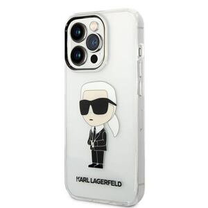 Karl Lagerfeld IML Ikonik NFT Zadní Kryt pro iPhone 14 Pro Max Transparent KLHCP14XHNIKTCT