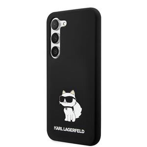 Karl Lagerfeld Liquid Silicone Choupette NFT Zadní Kryt pro Samsung Galaxy S23 Black KLHCS23SSNCHBCK