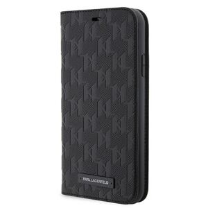 Karl Lagerfeld PU Saffiano Monogram Book Pouzdro pro iPhone 11 Black KLBKN61SAKLHPK