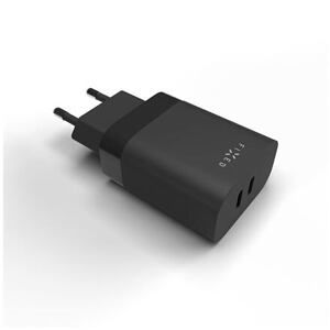 FIXED Dual USB-C Travel Charger 35W, black FIXC35-2C-BK