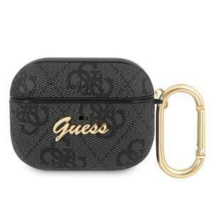 Guess 4G Script PC/PU Pouzdro pro Airpods Pro Grey GUAP4GSMK