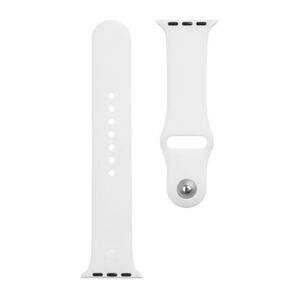 Tactical 465 Silikonový Řemínek pro Apple Watch 1/2/3/4/5/6/7/8/9/SE 38/40/41mm White 2445818