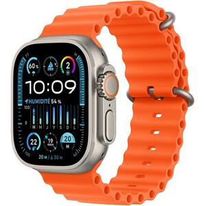 Apple Watch Ultra 2 GPS Cellular 49mm barva Titanium Case / Orange Ocean Band MREH3CS/A