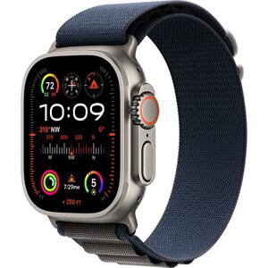 Apple Watch Ultra 2 GPS Cellular 49mm L barva Titanium Case / Alpine Loop Blue MREQ3CS/A