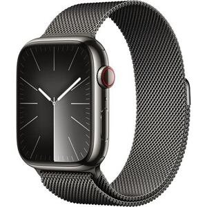 Apple Watch Series 9 GPS+Cellular 45mm barva Graphite Stainless Steel / Graphite Milanese Loop MRMX3QC/A