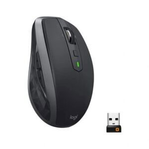 Logitech MX Anywhere 2S/Cestovní/Laserová/Pro praváky/4 000DPI/Bezdrátová USB + Bluetooth/Černá 910-006211