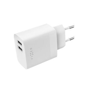 FIXED Dual USB Travel Charger 17W, white FIXC17N-2U-WH