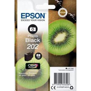 EPSON ink Fotočerná 202 Premium - singlepack, 4,1ml, 400s, standard C13T02F14010