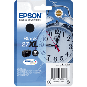 Epson Singlepack Black 27XL DURABrite Ultra Ink C13T27114012