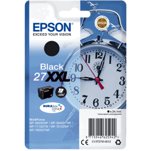 Epson Singlepack Black 27XXL DURABrite Ultra Ink C13T27914012