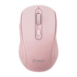 C-TECH WLM-12PK/Ergonomická/Optická/Pro praváky/Bezdrátová USB + Bluetooth/Růžová WLM-12PK