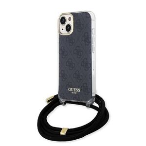 Guess IML 4G Printed Crossbody Zadní Kryt pro iPhone 15 Black GUHCP15SHC4SEK