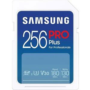 Samsung/SDXC/256GB/180MBps/USB 3.0/USB-A/Class 10/+ Adaptér/Modrá MB-SD256SB/WW