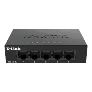 D-Link DGS-105GL Kovový 5-portový Gigabit stolní switch DGS-105GL/E