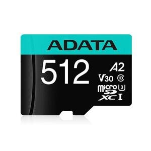 ADATA V30S/micro SDXC/512GB/100MBps/UHS-I U3 / Class 10/+ Adaptér AUSDX512GUI3V30SA2-RA1