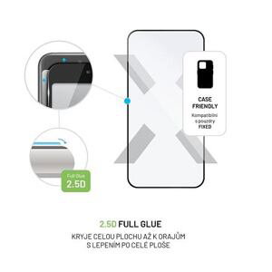 FIXED Full Cover 2,5D Tempered Glass for Motorola Moto G84, black FIXGFA-1244-BK