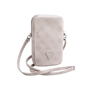 Guess PU 4G Triangle Logo Wallet Phone Bag Zipper Pink GUWBZP4GFTSP