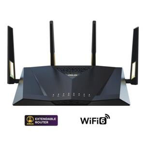 ASUS RT-AX88U Pro Wireless AX6000 Wifi 6 Router, 1x 2.5G, 4x gigabit, 1x USB 90IG0820-MO3A00