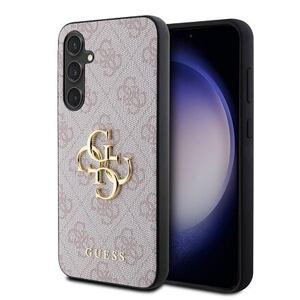 Guess PU 4G Metal Logo Zadní Kryt pro Samsung Galaxy S23 FE Pink GUHCS23FE4GMGPI