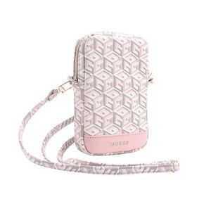 Guess PU G Cube Wallet Phone Bag Zipper Pink GUWBZPGCSPGP