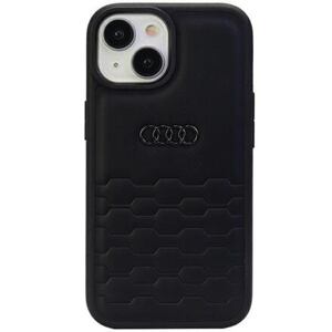 Audi GT Synthetic Leather Zadní Kryt pro iPhone 15 Black AU-TPUPCIP15-GT/D2-BK