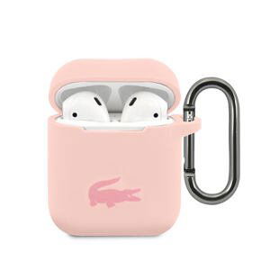 Lacoste Liquid Silicone Glossy Printing Logo Pouzdro pro Airpods 1/2 Pink LCA2SI