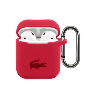 Lacoste Liquid Silicone Glossy Printing Logo Pouzdro pro Airpods 1/2 Red LCA2SR