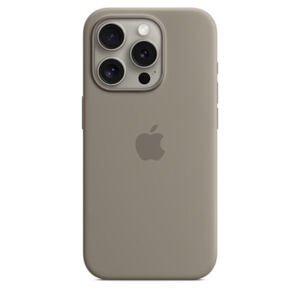 APPLE iPhone 15 Pro Silicone Case with MS - Clay MT1E3ZM/A