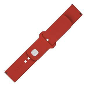 FIXED Silicone Sporty Strap Set with Quick Release 20mm for Smartwatch, Red FIXSST2-20MM-RD