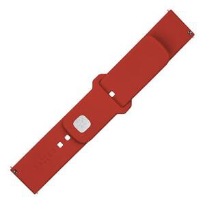 FIXED Silicone Sporty Strap Set with Quick Release 22mm for Smartwatch, Red FIXSST2-22MM-RD