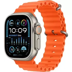 Apple Watch Ultra 2 GPS Cellular 49mm Titanium Case with Ocean Band barva Orange MREH3CS/A