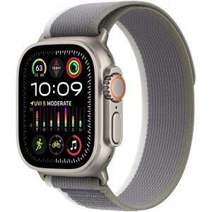 Apple Watch Ultra 2 GPS Cellular 49mm Titanium Case with Trail Loop barva Green/Grey velikost řemínku S/M (130-180mm) MRF33CS/A