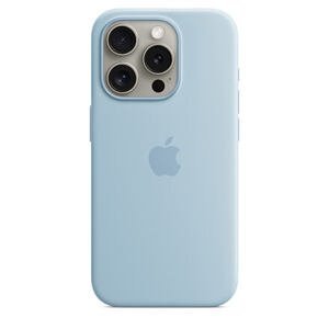 APPLE iPhone 15 Pro Silicone Case with MS - Light Blue MWNM3ZM/A