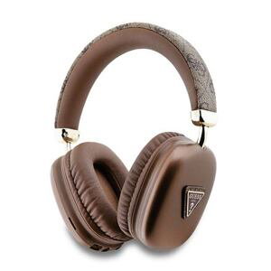 Guess PU Leather 4G Triangle Logo Bluetooth Stereo Headphone Brown GUBHK1P4TPW