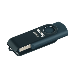 Hama USB 3.0 Flash Drive Rotate, 128 GB, 70 MB/s, petrolejová modrá; 182465