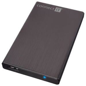 CONNECT IT externí box LITE pro HDD 2,5" SATA, USB 3.0 černý; CI-1044