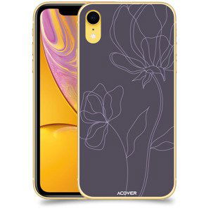 ACOVER Kryt na mobil Apple iPhone XR s motivem Line Flower II