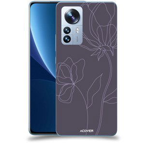 ACOVER Kryt na mobil Xiaomi 12 Pro s motivem Line Flower II