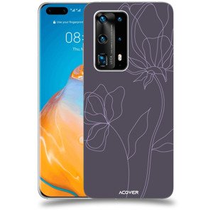 ACOVER Kryt na mobil Huawei P40 Pro s motivem Line Flower II