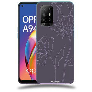 ACOVER Kryt na mobil OPPO A94 5G s motivem Line Flower II