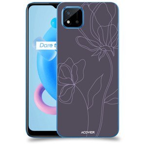ACOVER Kryt na mobil Realme C11 (2021) s motivem Line Flower II