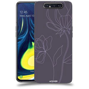 ACOVER Kryt na mobil Samsung Galaxy A80 A805F s motivem Line Flower II