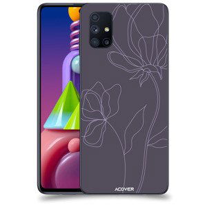 ACOVER Kryt na mobil Samsung Galaxy M51 M515F s motivem Line Flower II