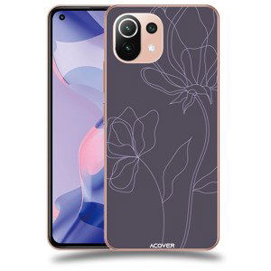 ACOVER Kryt na mobil Xiaomi 11 Lite 5G NE s motivem Line Flower II