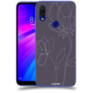 ACOVER Kryt na mobil Xiaomi Redmi 7 s motivem Line Flower II