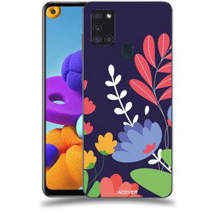 ACOVER Kryt na mobil Samsung Galaxy A21s s motivem Colorful Flowers