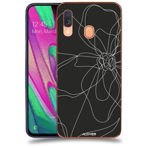 ACOVER Kryt na mobil Samsung Galaxy A40 A405F s motivem Line Flower I