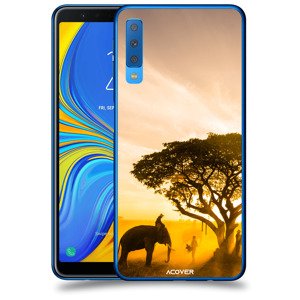 ACOVER Kryt na mobil Samsung Galaxy A7 2018 A750F s motivem Elephant