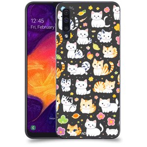 ACOVER Kryt na mobil Samsung Galaxy A50 A505F s motivem Little cats